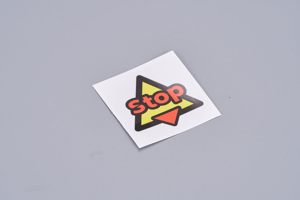 Stop-Aufkleber