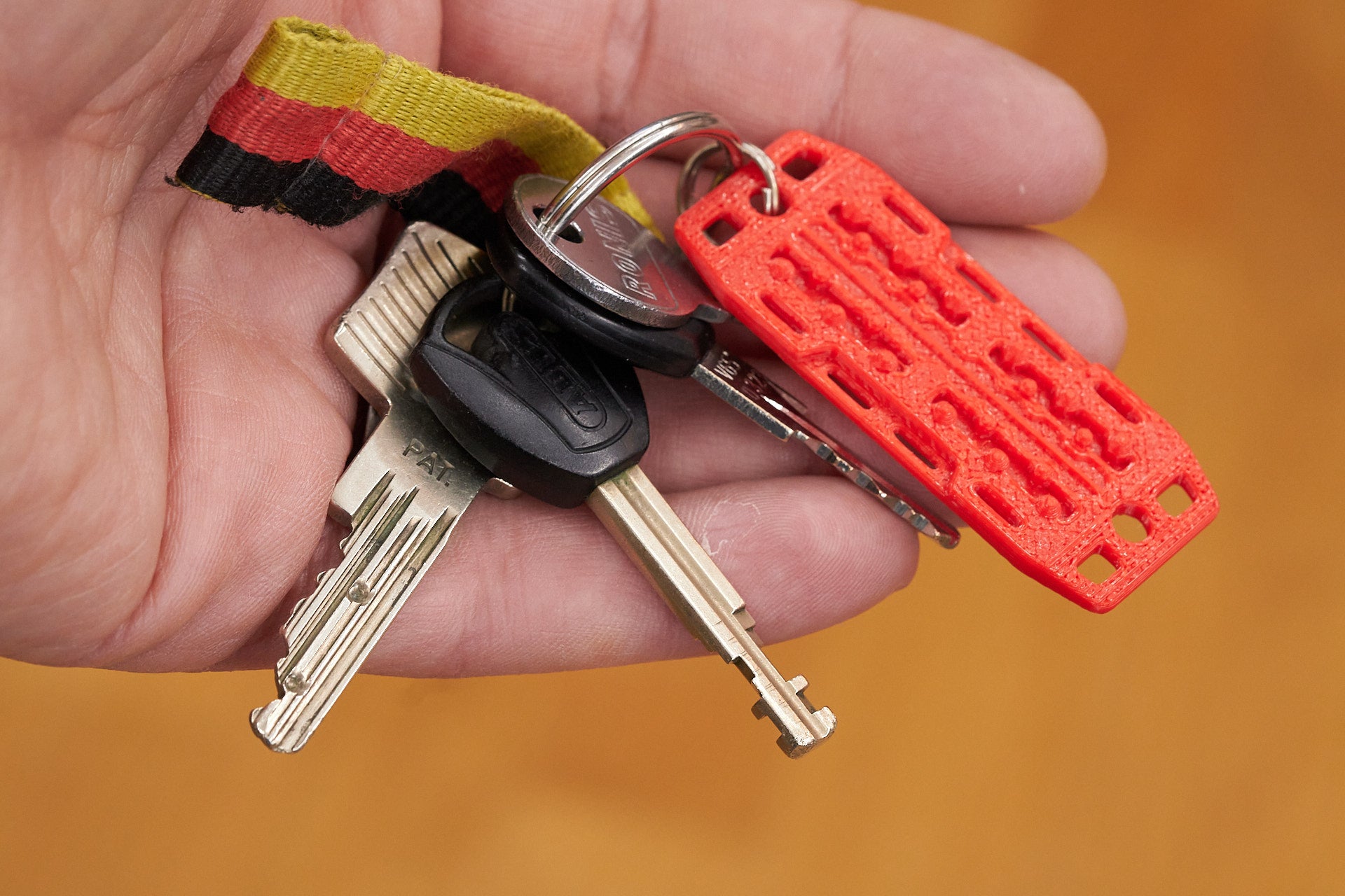 Sandblech Schlüsselanhänger