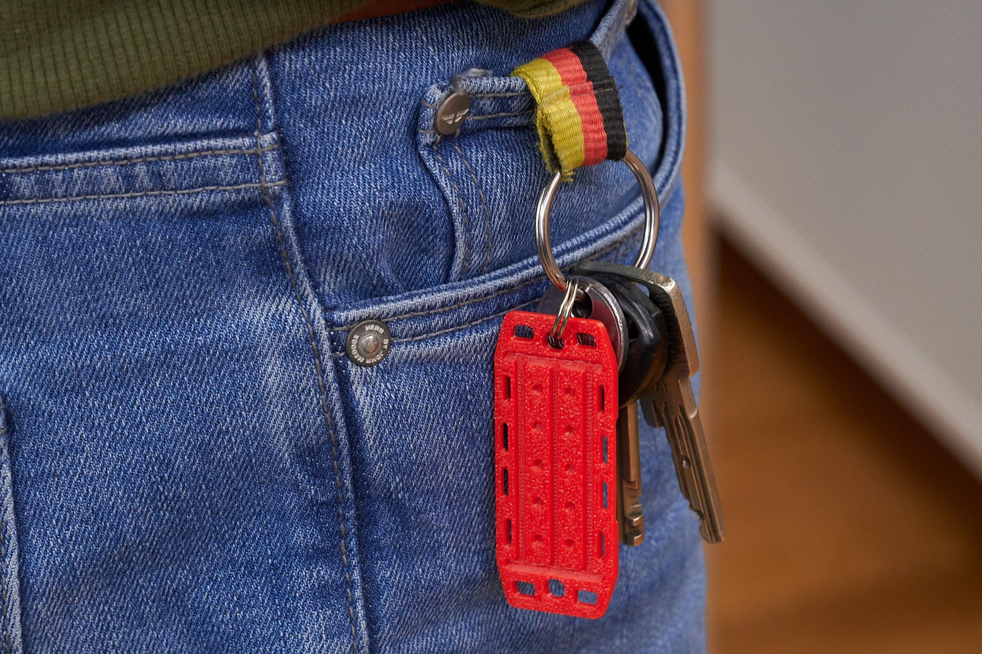 Sandblech Schlüsselanhänger