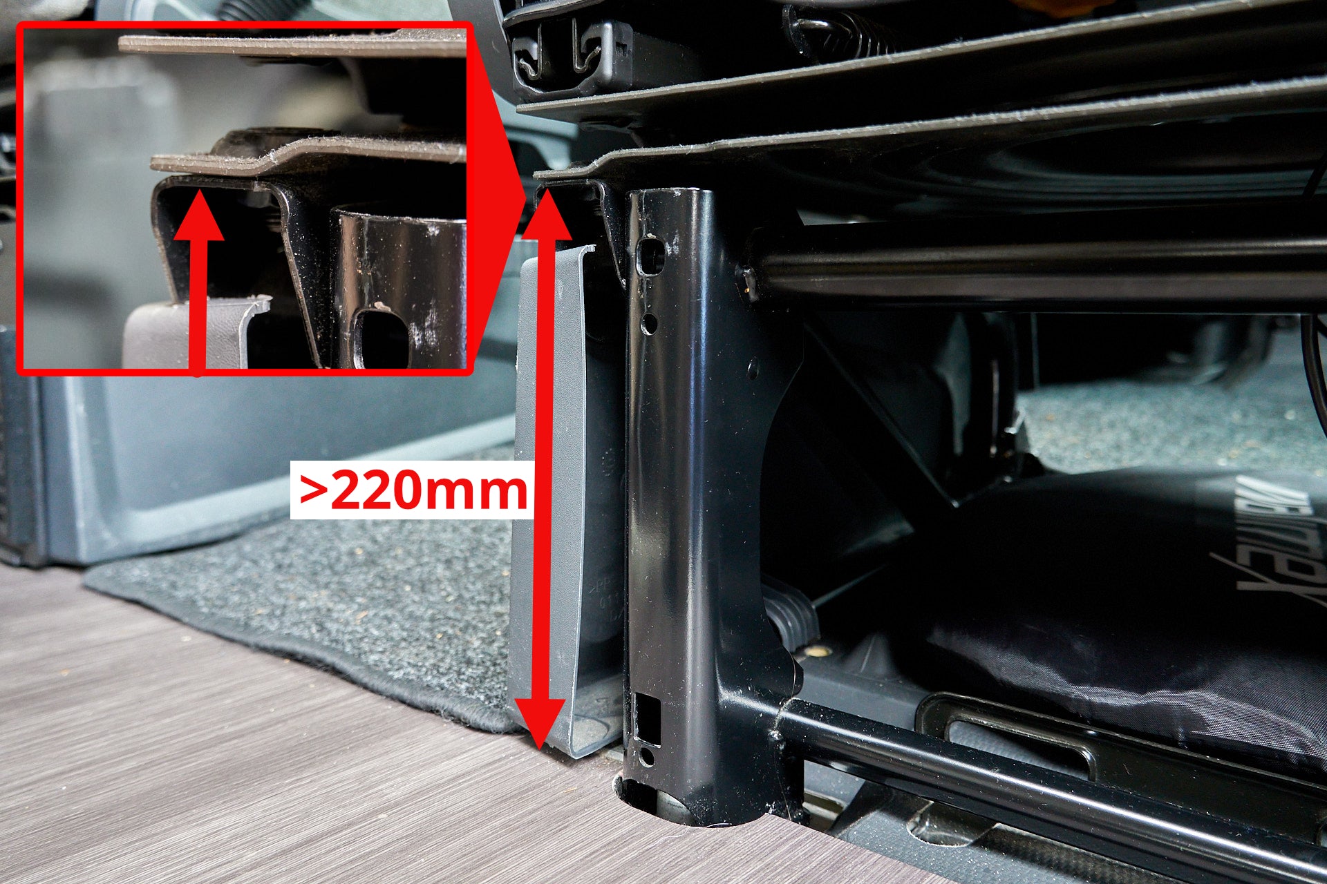 Sitzkonsolen-Klappe für Ducato/Boxer/Jumper/Movano/Proace