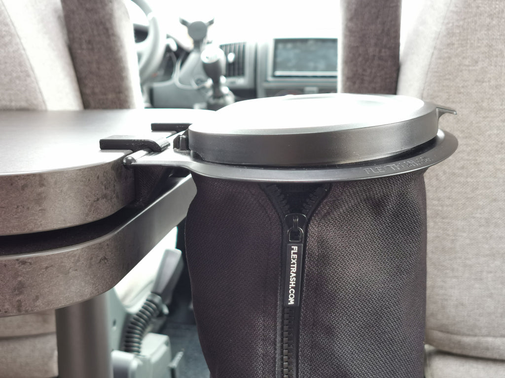 Adapter für Flextrash/VarioTrash an Tischplatte